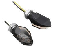 Clignotant de Moto Lot De 4 Mini Feux De Position pour Moto, Rétroviseur, Clignotants, Clignotants, 12 V, Double Ligne, Feux De Jour pour Moto