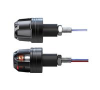 Clignotant de Moto témoin Lumineux Clignotants D'extrémité De Guidon De Moto Et Scooter, Feux d'angle 12 V, Clignotants, Feux De Position Latéraux, 2 Feux De Jour(Blue Yellow)