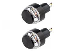 Clignotant de Moto témoin Lumineux Lot De 2 Clignotants De Guidon De Moto 12 V, Feux De Position Latéraux(2Pc White to Red)