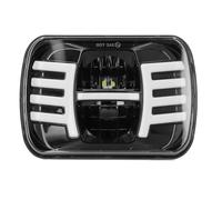 Clignotant De Phare Carré 7 Pouces Halo Drl Avec CâBle H4 à 3 Broches Adapté Pour Jeep Wrangler Yj/Cherokee Xj/Comanche Mj