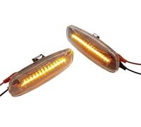 Clignotant De Rétroviseur Feu Position Latéral Dynamique LED Séquentiel, Clignotant, pour Peugeot 308 207 3008 5008 Et pour Citroen C4 C3 C5 DS3 DS4 LED Clignotant(Crystal)