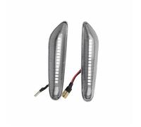 Clignotant de rétroviseur Lot 2 Feux Position Latéraux Dynamiques LED Pour BMW Série 1 3 5 E46 E60 E61 E81 E82 E87 E88 E90 E91 E92 E93 X1 E84 X3 E83 X5 E53 Feu Clignotant Rétroviseur(Crystal)