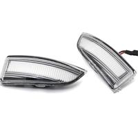 Clignotant De Rétroviseur pour Megane 3 MK3 pour III RS 2008-2013 2014 2015 2016 pour BZ KZ DZ Clignotant Dynamique Indicateur Miroir Clignotant LED Clignotant(Dynamic Crystal)
