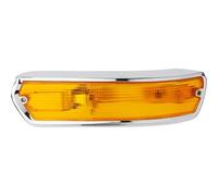 Clignotant droit en aluminium chromé type origine orange pour BMW Série 02 E10 (03/1966-07/1977) - version Europe