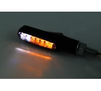 Clignotant/feu de position LED HIGHSIDER smart Shorty Fin 2en1 homologué - verr