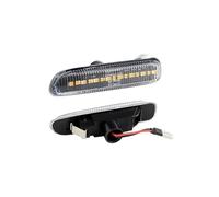 Clignotant Feu position latéral clignotant LED 63138370720 2 pièces pour BMW série 3 E46 berline coupé Wagon Convertible 1997 - 2001 Indicateurs Latéraux(Clear Dynamic)