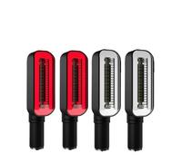 Clignotant indicateur Clignotants Universels De Moto 12V, Clignotant DRL À Eau Qui Coule 2 en 1, Feu Arrière 12 LED, Accessoires