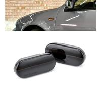 Clignotant latéral dynamique LED ambré super lumineux Canbus répétiteur séquentiel pour VW Golf 4 3 MK4 MK3 Polo Passat 3BG Sharan Bora Lupo Vento pour Skoda Octavia C-Max Fiesta Focus Fusion (Noir)