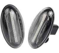 Clignotant latéral dynamique LED ambré super lumineux Canbus séquentiel pour P-eugeot 1007 107 206 207 307 407 607 Partner Expert C-itroen C1 C2 C3 C5 C6 Xsara Picasso Berlingo Jumpy (Transparent)