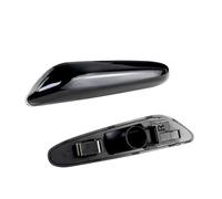 Clignotant Latéral Lampe Lot 2 Feux Position Latéraux, Clignotants, Coque Transparente, sans Lumières, pour BMW pour X3 E83 pour X1 E84 E60 E61 E46 E81 E82 E90 E92 E87 E88(Smoke Shell No Light)