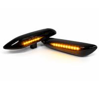LLCTOOLS Clignotants latéraux LED SLPRO Noir fumé – la paire