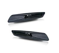 Clignotant latéral LED Pour BMW série 1 3 5 E81 E82 F30 E90 E91 E92 E93 E46 E60 E61, pour BMW F10 clignotants feux de position latéraux LED ambre Indicateur rétroviseur (Couleur : Carbon Fiber)