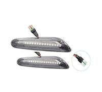 Clignotant Latéral Lot de 2 clignotants latéraux dynamiques à LED pour BMW feux séquentiels pour modèles E90 E91 E92 E93 E60 E87 E82 E46 sans erreur(Dynamic Crystal B)