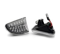 Clignotant Latéral Pour Benz Pour Smart Pour W451 Pour Coupé Pour Cabrio 2007-2014 Fender Light Side Clignotant LED Eau Courante Clignotants latéraux Dynamiques(2blackened shell)