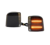 Clignotant Latéral Pour Chevrolet Pour Astro 1995-2005 2 Pièces Voiture LED Avant Coin Côté Marqueur Clignotants Feux Circulation Diurnes Clignotants latéraux Dynamiques(Smoked Lens Amber)