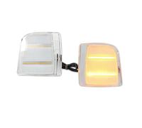 Clignotant Latéral Pour Chevrolet Pour Astro 1995-2005 2 Pièces Voiture LED Avant Coin Côté Marqueur Clignotants Feux Circulation Diurnes Clignotants latéraux Dynamiques(Clear Lens Amber)