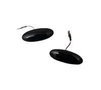 Clignotant Latéral Pour Nissan Pour Almera Pour Tino Pour MPV Pour V10 2000-2006 Clignotant LED Séquentiel Feu Position Latéral Clignotants latéraux Dynamiques(Smoked black)