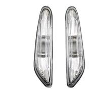 Clignotant LatéRal RéTroviseur Compatible Avec BMW Pour E46 E60 E61 E83 Feux De Position Latéraux De Voiture Clignotants Feux Indicateurs Lampe Clignotante(Clear)