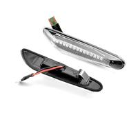 Clignotant Latéral Rétroviseur Lot De 2 Clignotants Latéraux Dynamiques À LED Pour BMW Pour E90 E91 E92 E93 E60 E87 E82 E46(Crystal white 1)