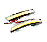 Clignotant Latéral Rétroviseur Pour Ford Pour Escape Pour Kuga II Pour EcoSport 2013-2019 Accessoires De Voiture Rétroviseur Latéral À LED Dynamique Clignotant Indicateur(Jaune)