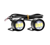 Clignotant Led Moto 2 Pièces 3SMD Pour 5730 Eagle Eye LED Feu De Recul DRL Feux Diurnes Signal Ampoule Antibrouillard Pour Moto Blanc 12V (Color : Yellow)
