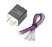 Clignotant LED Universel réglable pour Moto 12 V - Relais Clignotant - Étanche - Durable - 150 W - Haute Puissance pour la Plupart des Motos - Noir