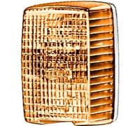 Hella Feu clignotant supplémentaire 2BM 002 652-031 – Halogène 12/24V, montage saillie droit, orange