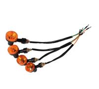 Clignotant moto 4x Clignotants universels pour moto Clignotant Ambre Ampoule 12V moto repetiteur - Shipenophy