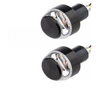 Clignotant Moto Clignotant Moto Lot De 2 Clignotants De Guidon De Moto 12 V, Feux De Position Latéraux(2Pc White to Yellow)