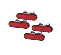 Clignotant Moto Feu Arrière De Moto, Clignotant, Réflecteur Rectangulaire, Feux D'arrêt Latéraux Pour Camion, 12 V