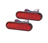 Clignotant Moto Feu Arrière De Moto, Clignotant, Réflecteur Rectangulaire, Feux D'arrêt Latéraux Pour Camion, 12 V
