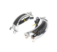 Clignotant Moto Feu Clignotant Latéral De Moto Noir/chrome Pour Pour Touring Pour Road Pour Glide FLTRX 2014-plus Tard