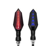 Clignotant Moto Indicateurs de signal virage universel moto(1 pair red-blue)