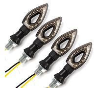 Clignotant Moto Led,Clignotant Universal 12 Turn Signal Clignoteurs Lumières Utilisation Adaptée Pour Kawasaki(4pc Black)