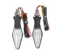 Clignotant Moto Lot De 2 Clignotants Latéraux Pour Moto 12 V Bleu Jaune Indicateurs Noirs Indicateurs De Virage Pour Moto