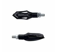 Clignotant moto taac fr13 14 leds fume-noir avec fonction feu de position et feu
