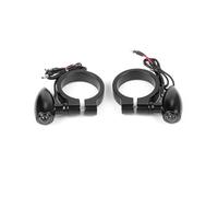 Clignotant Moto Tubes de Fourche Avant de 41mm, Clignotant Ambre, Lampes indicateurs de Support Avant de Moto Clignotant Moto lde homologué(2pcs Black)