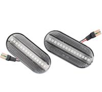 Clignotant pour C-Max, Fiesta, Focus MK2, Fusion, Galaxy Dynamic LED, feux de position latéraux de voiture, répétiteur, clignotants LED (type dynamique fumé) (type cristal dynamique)