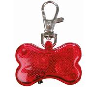 Clignotant pour chiens 4,5 × 3 cm rouge