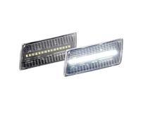 Clignotant Pour Chrysler 300 300C 2005-2010 Feux Conduite À LED Feux Stationnement 2 Pièces Feu Position Latéral À LED Feu Clignotant Pare-chocs Avant Ambre Latéral Indicateur(Clear Lens white)