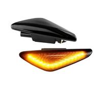Clignotant pour Série 3 E46 316Ci 318Ci 320Cd 320Ci 323Ci 2 Pièces LED Rétroviseurs Latéraux Clignotants Dynamiques Clignotants Séquentiels Clignotant Latéral(Dynamic Smoked)