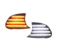 Clignotant Remplacement Pour BMW Pour 323Ci Pour 325Ci Pour 328Ci Pour 330Ci 2000 2001 2X Feu Stationnement Avant Clignotant Marqueur Latéral Avec LED(Smoked Lens Amber)