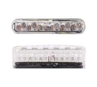 Clignotant Replay UNIVERSEL BARETTE MINI 12 LEDS TRANSPARENT - L 40 mm - H 8 mm 13 mm HOMOLOGUE CE PAIRE