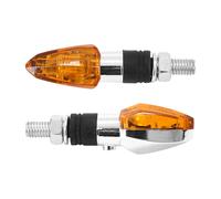 Clignotant Replay UNIVERSEL MICRO FLECHE A AMPOULE BAU9S ORANGE - CHROME L 54mm - H 20mm 21mm HOMOLOGUE CE PAIRE