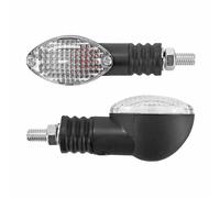 Clignotant Replay UNIVERSEL MINI OVALE A AMPOULE BA9S TRANSPARENT - L 75mm - H 28mm 38mm PAIRE
