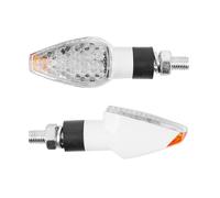 Clignotant Replay UNIVERSEL MINI PYRAMIDE 8 LEDS TRANSPARENT - BLANC TEMOIN L 68mm - H 27mm 30mm HOMOLOGUE CE PAIRE