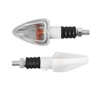 Clignotant Replay UNIVERSEL MINI TRIANGLE A AMPOULE BA9S TRANSPARENT - BLANC L 83mm - H 37mm 28mm PAIRE