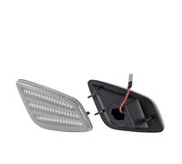 Clignotant Rétroviseur 2 Clignotants LED Dynamiques Pour Jeep Pour Wrangler TJ 1997-2006 Feux Position Latéraux Pare-chocs Avant Feux Jour DRL Canbus Indicateur Direction(Side Marker Silver)