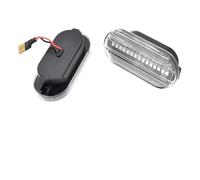 Clignotant Rétroviseur 2x Feux Position Latéraux Pour Seat Ibiza 6L Cordoba Toledo Leon 1M Pour Skoda Pour Octavia Clignotants LED Dynamiques Indicateur Direction(Dynamic Crystal)