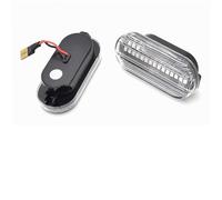 Clignotant Rétroviseur 2x Feux Position Latéraux Pour Seat Ibiza (6L) Pour Cordoba Toledo Leon 1M Pour Skoda Pour Octavia Clignotants LED Dynamiques Voyant Rétroviseur(Dynamic Crystal)